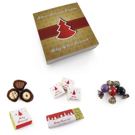 Csokoládé, bonbon Elegant dobozban - karácsonyra