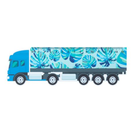  Kamion formájú vonalzó, 15 cm , Trucker
