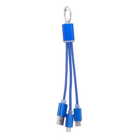 USB töltőkábel kék, Scolt 