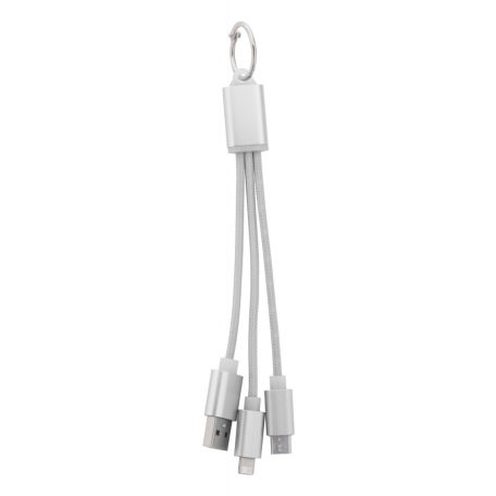 USB töltőkábel ezüst, Scolt 