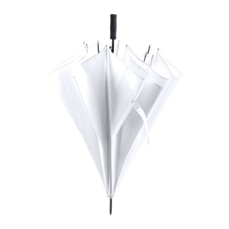 Nagy méretű, automata, szélálló, 8 paneles esernyő, fehér