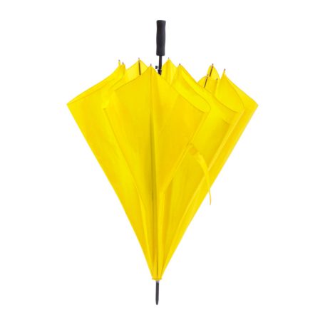 Nagy méretű, automata, szélálló, 8 paneles esernyő, sárga