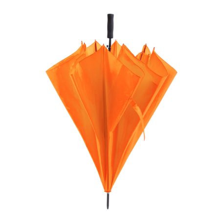 Nagy méretű, automata, szélálló, 8 paneles esernyő, narancssárga