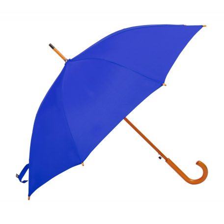 Automata 8 paneles esernyő, fém vázzal, fa nyéllel és fogantyúval, kék