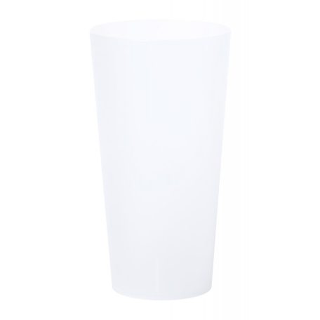 Műanyag pohár, YONRAX, fehér