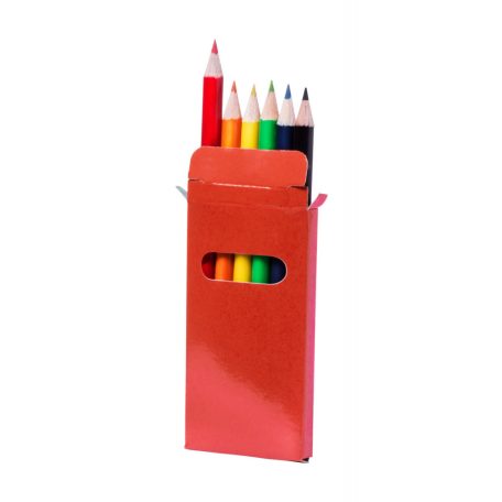 6 db-os színes ceruza készlet , Garten,  piros