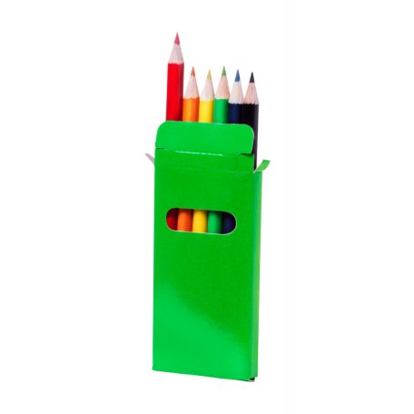 6 db-os színes ceruza készlet , Garten, zöld