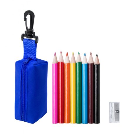  Tolltartó mini ceruza készlettel , Migal, kék
