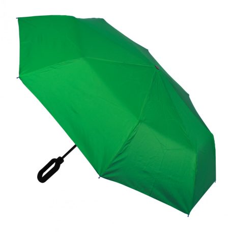 8 paneles, manuális szélálló esernyő, zöld