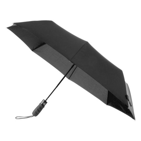 8 paneles, összecsukható, automata esernyő az esernyő színével megegyező tokban, fekete