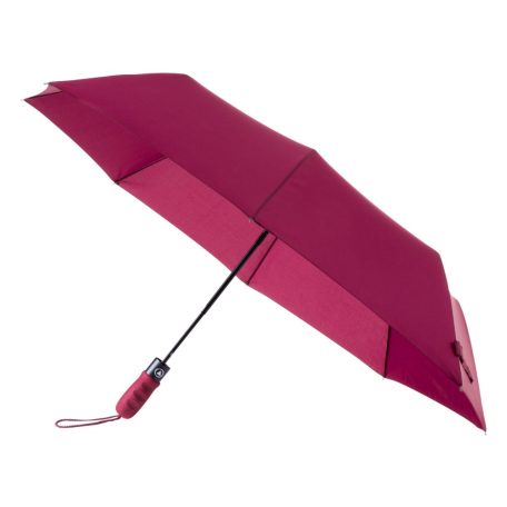 8 paneles, összecsukható, automata esernyő az esernyő színével megegyező tokban, Burgundi vörös