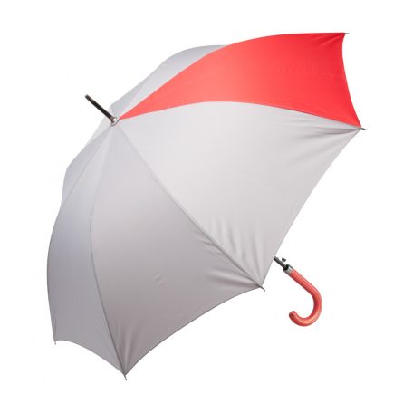 Automata, szélálló 8 paneles esernyő, műbőr fogantyúval, fém nyéllel és vázzal., piros