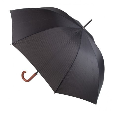 Automata, szélálló, 8 paneles, fekete-szürke csíkos esernyő, fekete