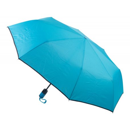 Szélálló, mindkét irányban automata esernyő fém vázzal, Nubila, kék