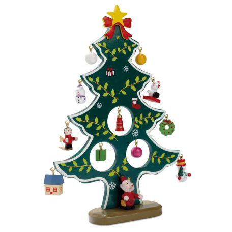 Karácsonyfa alakú asztali dekoráció