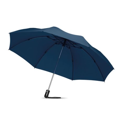 Automata kifordítható esernyő 190T nyersselyem anyagból, sötétkék