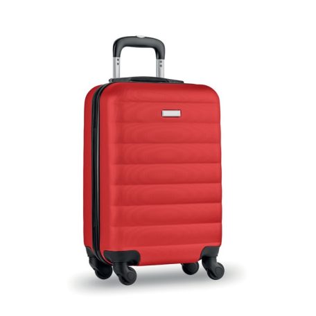 Gurulós bőrönd, Budapest, piros
